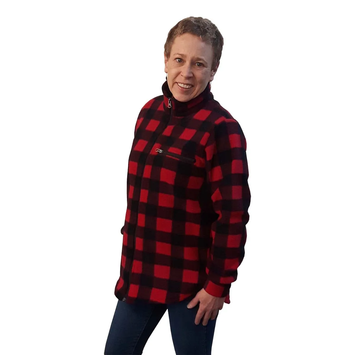 WOMEN'S CAMP JACKET BUFFALO CHECK RED