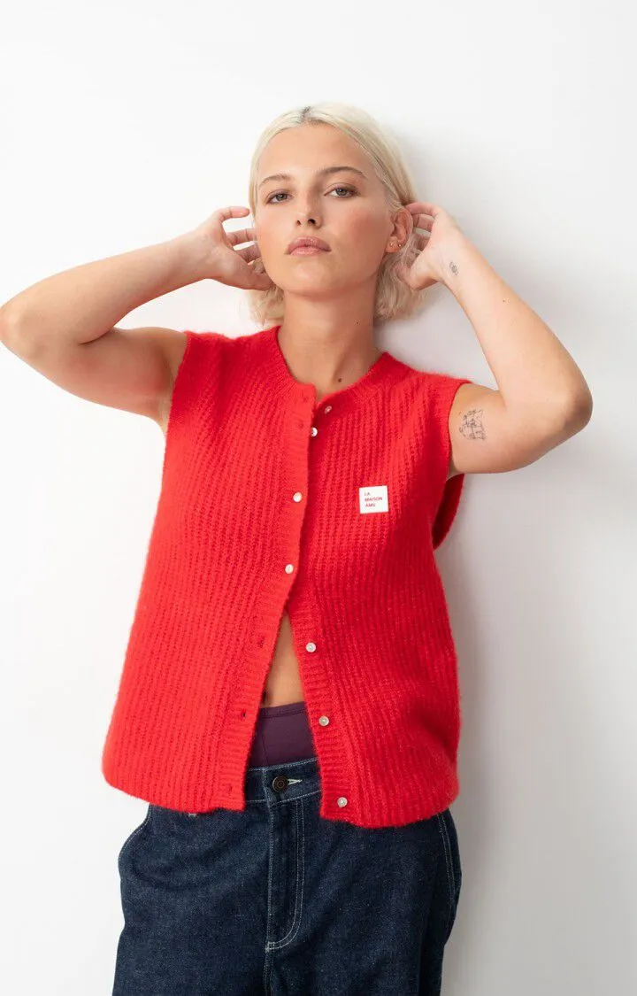 WOMEN'S CARDIGAN EAST - MELANGE PEPPER