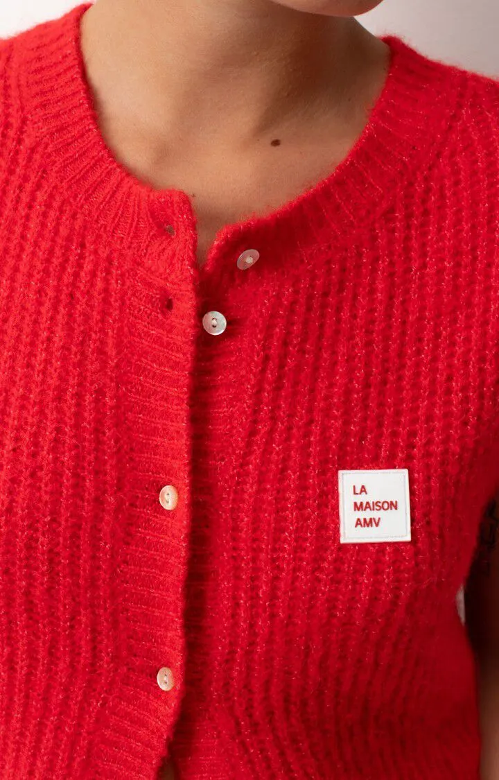 WOMEN'S CARDIGAN EAST - MELANGE PEPPER