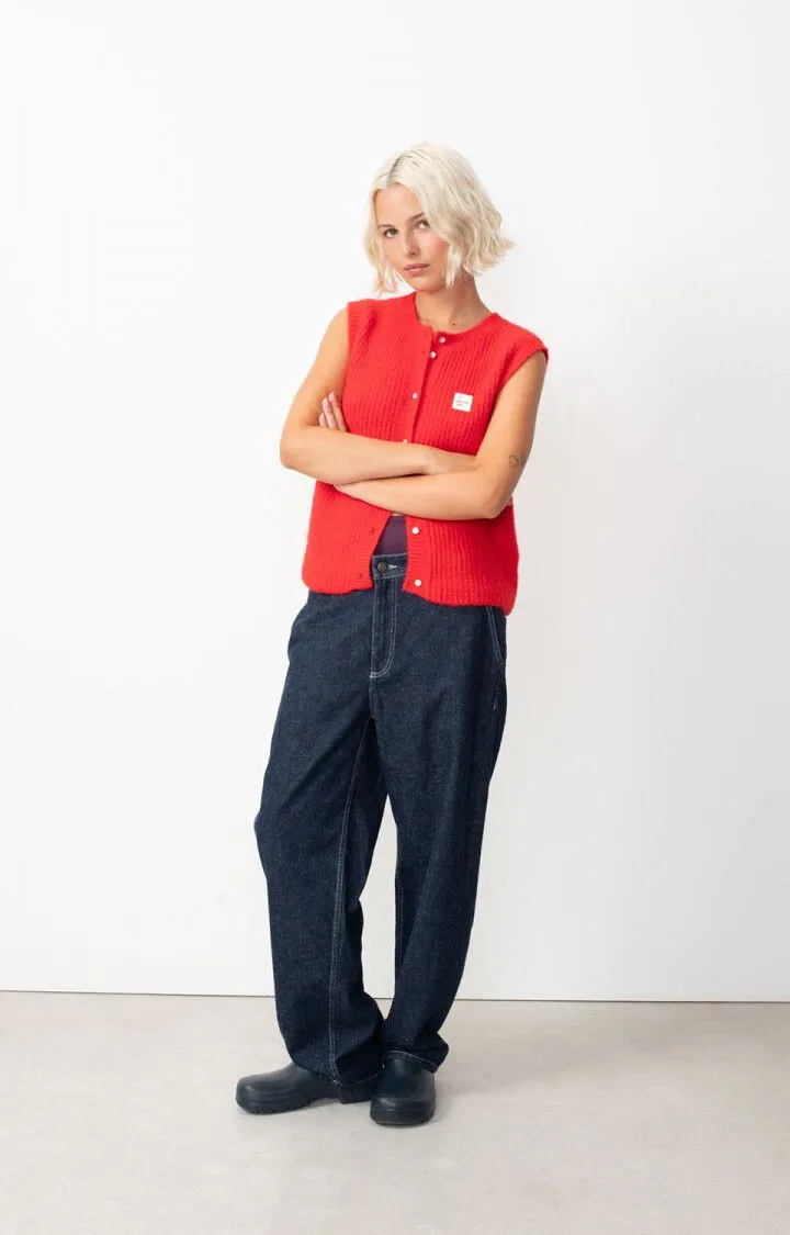 WOMEN'S CARDIGAN EAST - MELANGE PEPPER