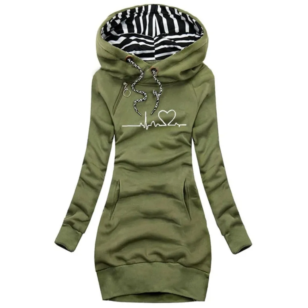 Women's Casual Fitted Hoodie |  Long