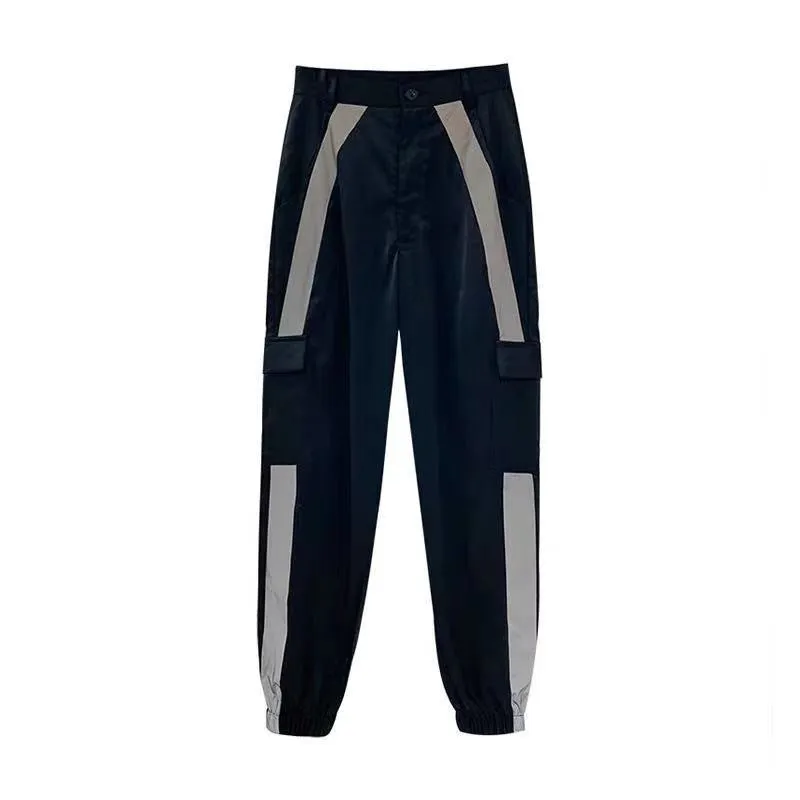 Women's Color Matching Reflective Overalls