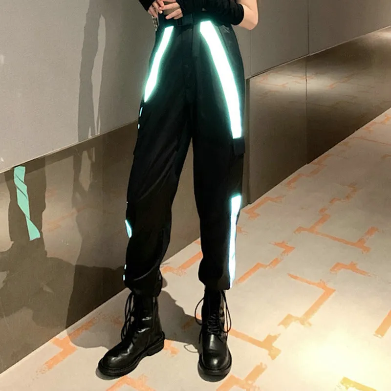 Women's Color Matching Reflective Overalls