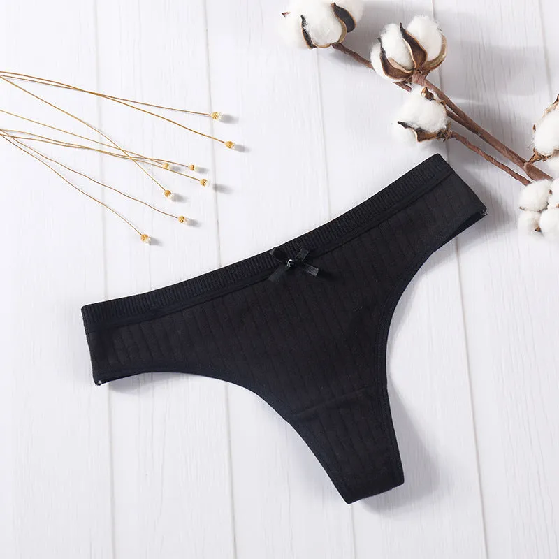 Women's cotton thong