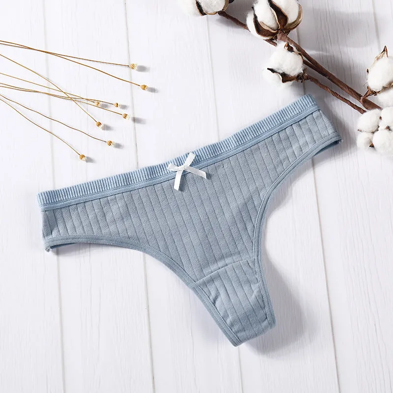 Women's cotton thong