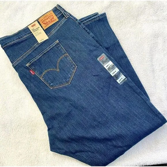 women's jeans Levi's 721 Women's Plus-Size High Rise Skinny blue Jeans size 22W