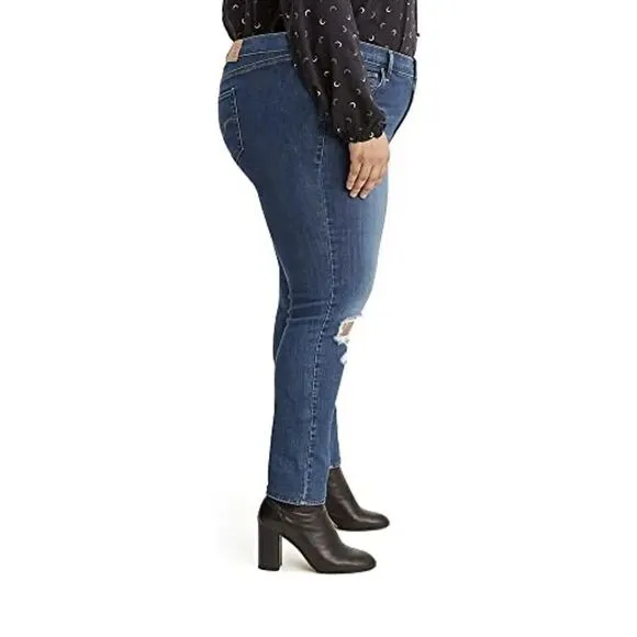 women's jeans Levi's 721 Women's Plus-Size High Rise Skinny blue Jeans size 22W