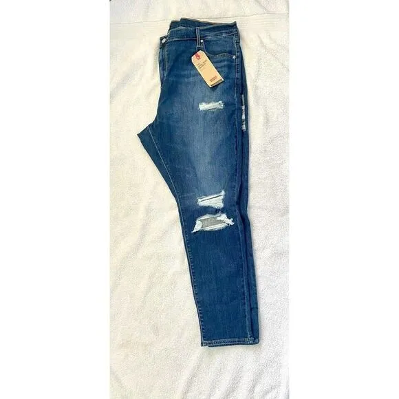 women's jeans Levi's 721 Women's Plus-Size High Rise Skinny blue Jeans size 22W