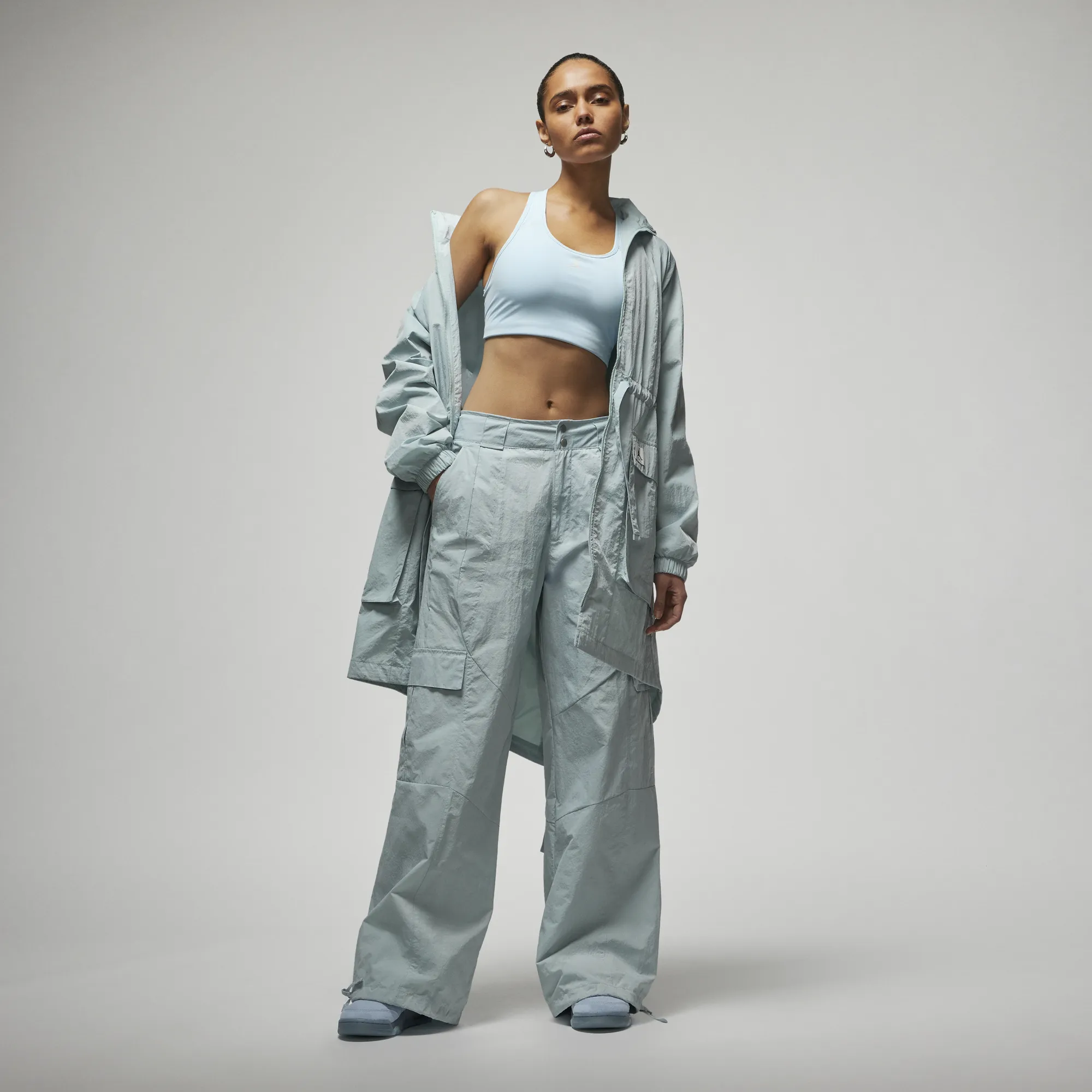 Womens Jordan Essential Oversized Jacket 'Ocean Cube'