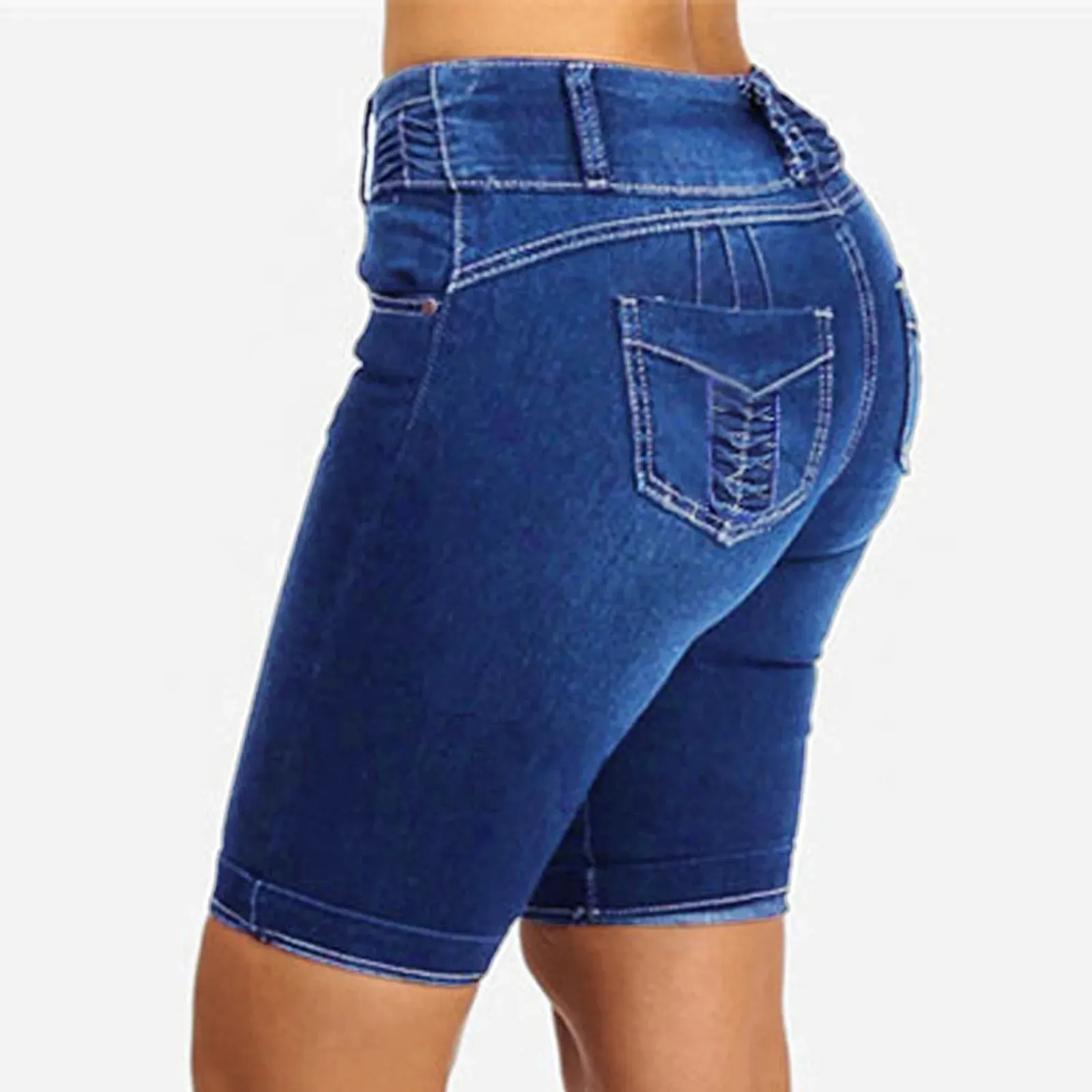 Women's Korean dongdaemun Denim Shorts 2024 New Summer High Waist Casual Chic Skinny Jean Shorts For Women Denim Short Femme