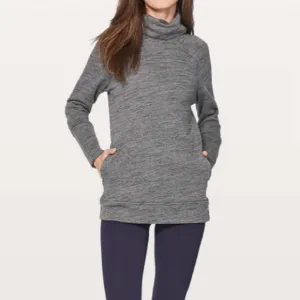Women’s Lululemon To You Tunic Heathered Core Dark Grey, Size 2