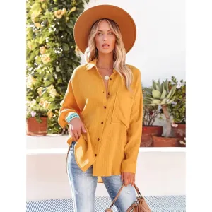 Women's Relaxed Long Sleeve Button-Up Shirt | Everyday