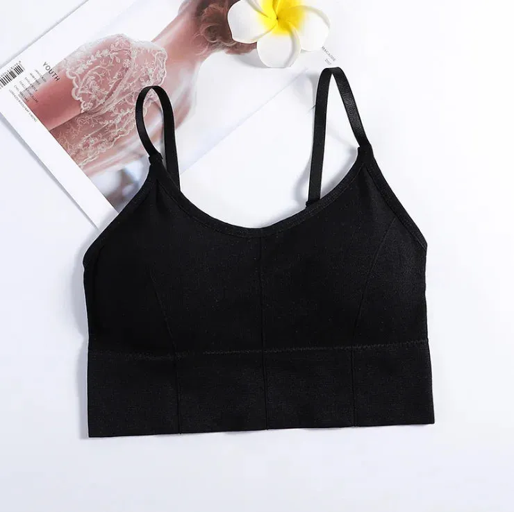 Women's Sexy Seamless Crop Top - Sleeveless Sports Bra - Streetwear Tube Top