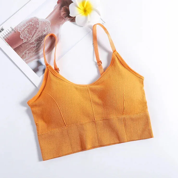 Women's Sexy Seamless Crop Top - Sleeveless Sports Bra - Streetwear Tube Top