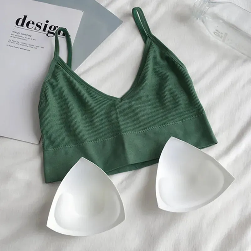 Women's Sexy Seamless Crop Top - Sleeveless Sports Bra - Streetwear Tube Top