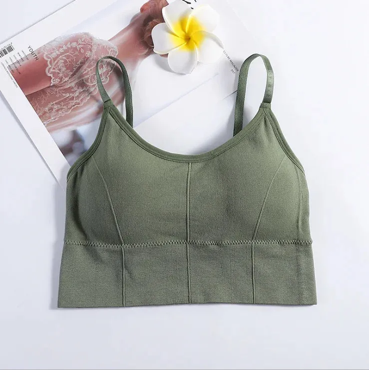 Women's Sexy Seamless Crop Top - Sleeveless Sports Bra - Streetwear Tube Top