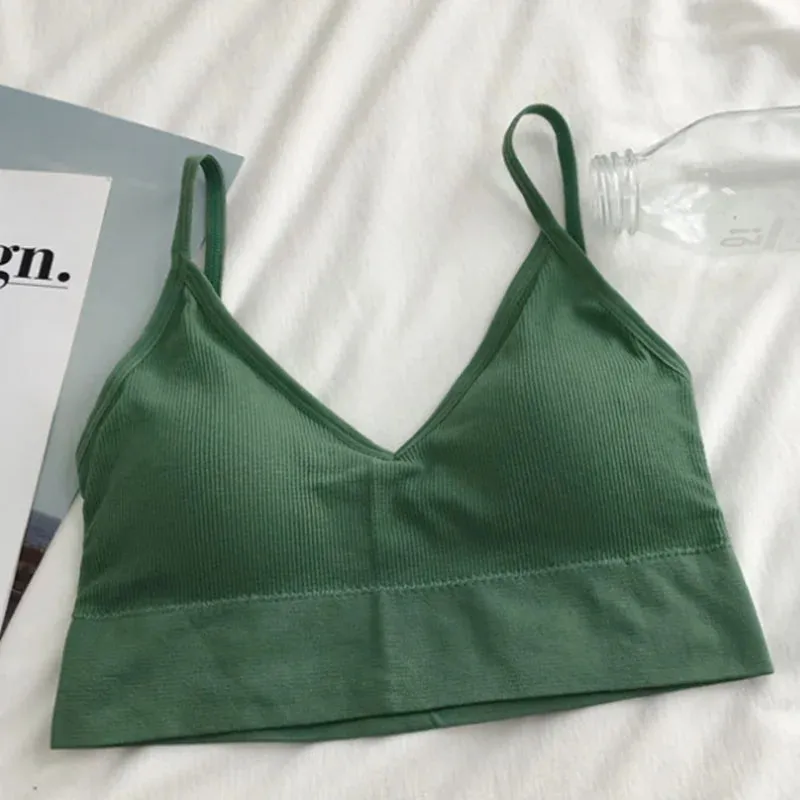 Women's Sexy Seamless Crop Top - Sleeveless Sports Bra - Streetwear Tube Top