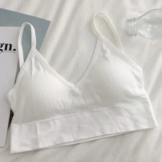 Women's Sexy Seamless Crop Top - Sleeveless Sports Bra - Streetwear Tube Top