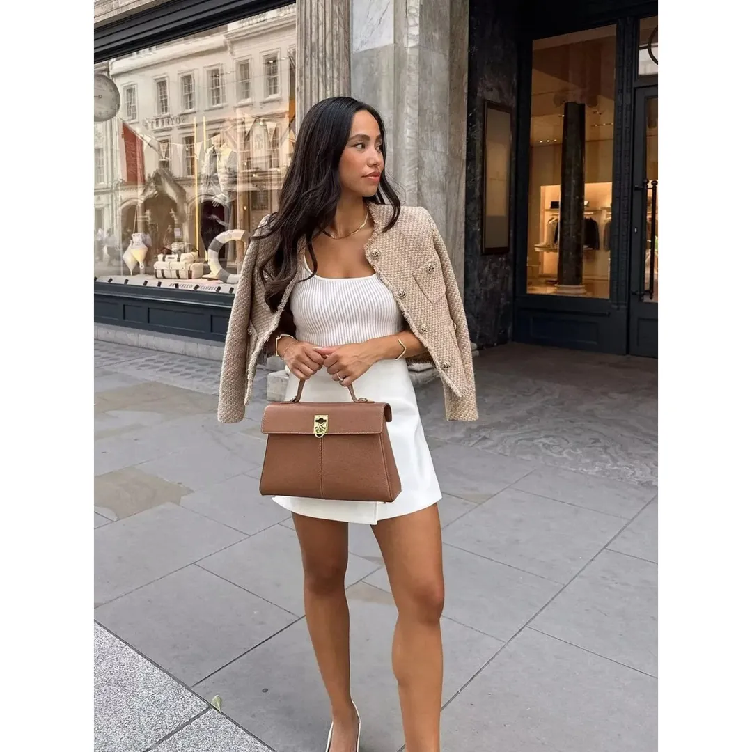 Women's Stylish Summer Cropped Jacket | Long Sleeve