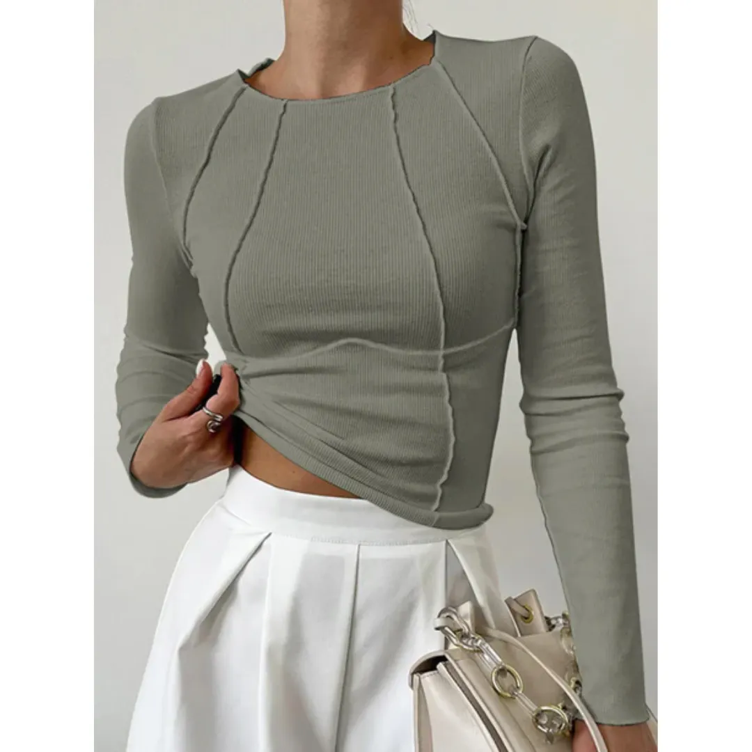 Women's Summer Crop Top | Long Sleeve