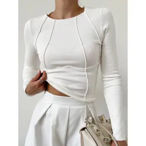 Women's Summer Crop Top | Long Sleeve