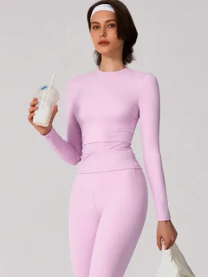 Women's Tight-Fitting Long-Sleeve Sports Top – Warm, Stretchy & Breathable