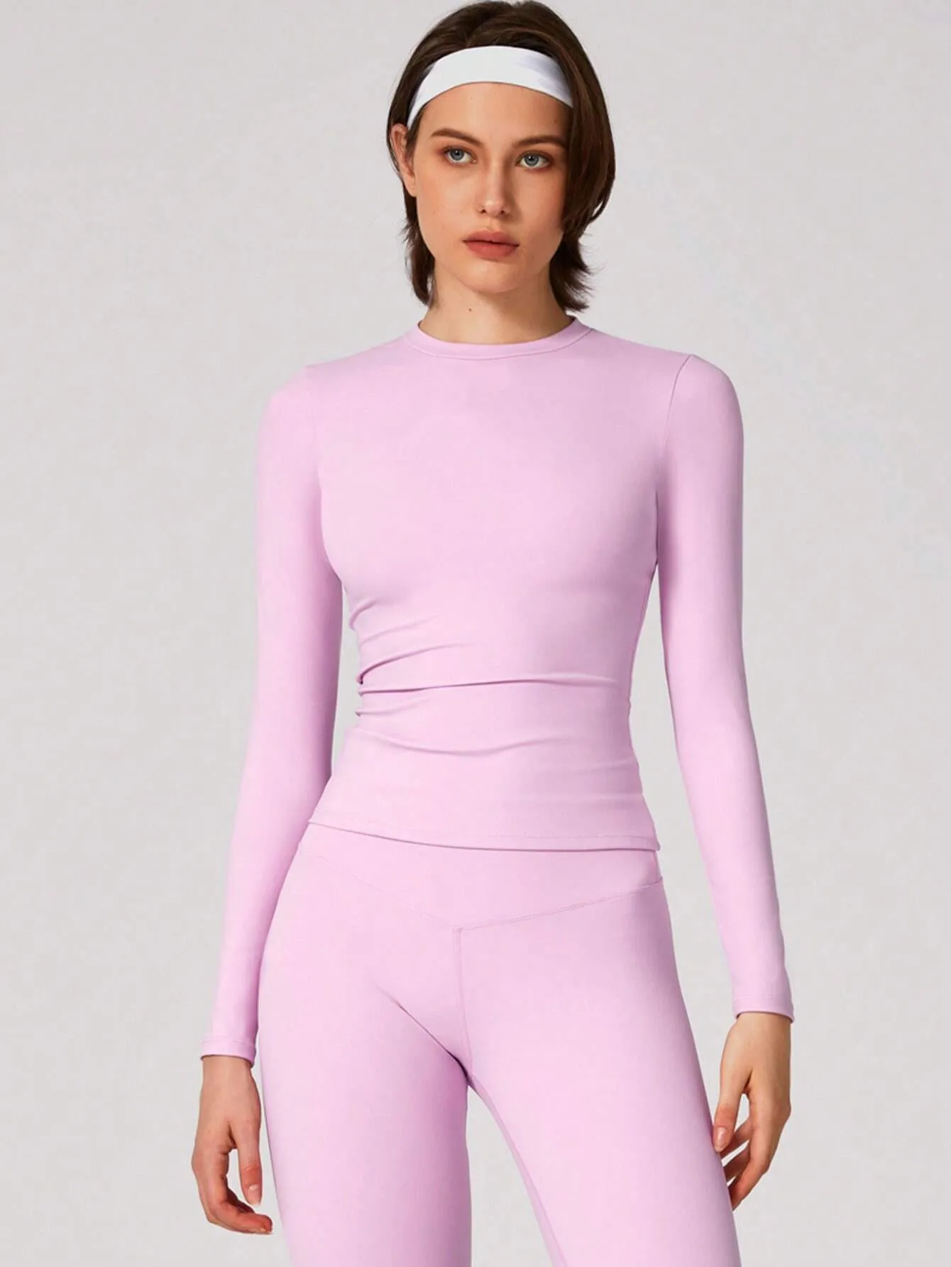 Women's Tight-Fitting Long-Sleeve Sports Top – Warm, Stretchy & Breathable