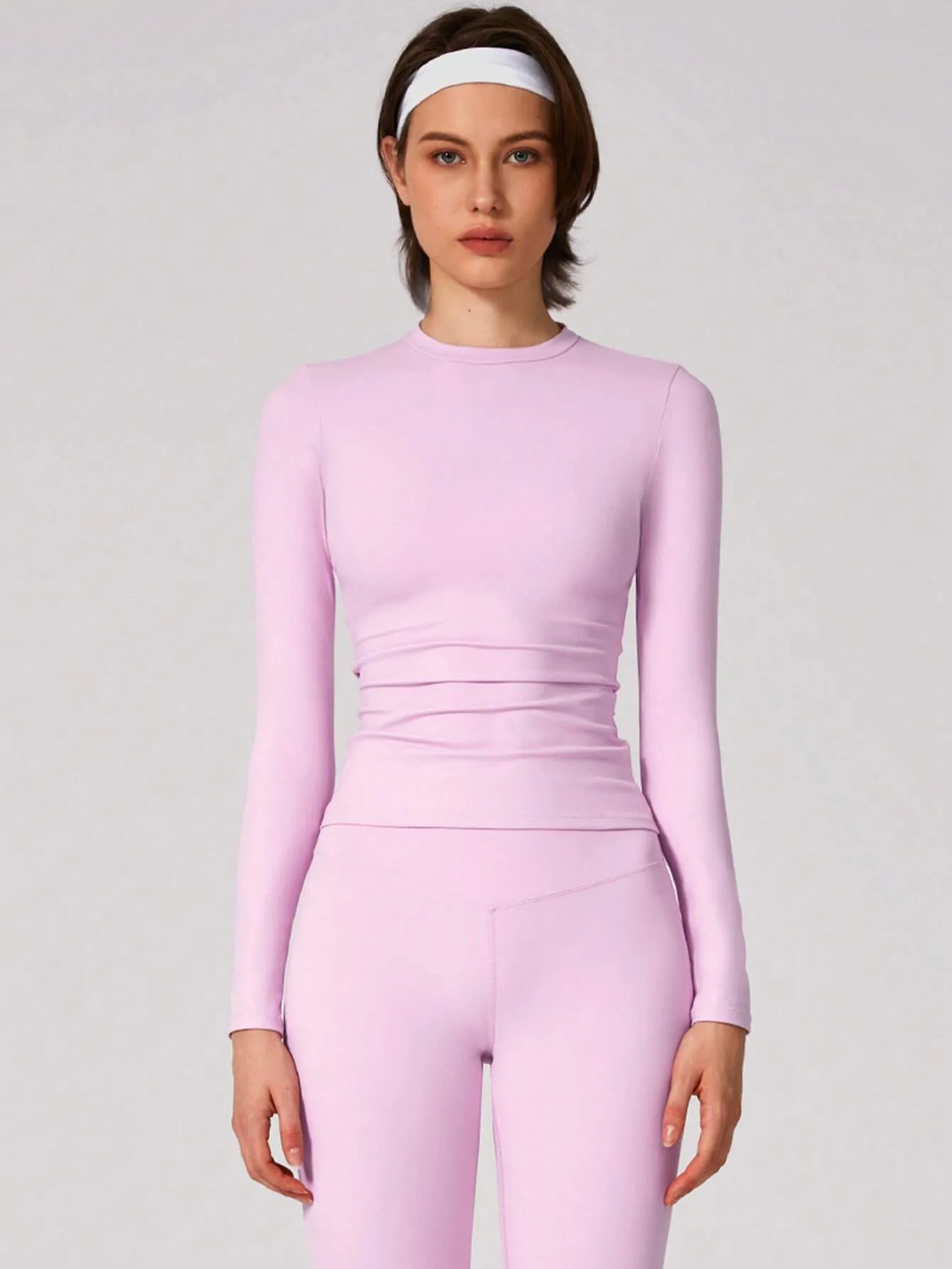 Women's Tight-Fitting Long-Sleeve Sports Top – Warm, Stretchy & Breathable