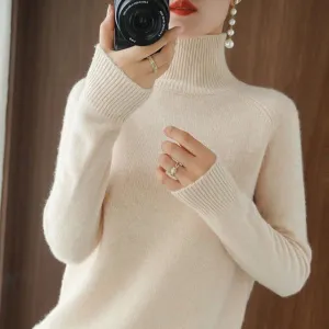 Women's Warm Winter Turtle Neck Sweater | Long Sleeve