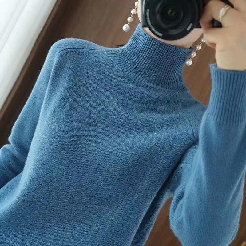 Women's Warm Winter Turtle Neck Sweater | Long Sleeve