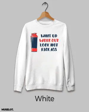 Workout routine printed sweatshirt