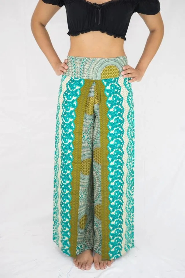 WRAP AROUND PANTS Women Yoga Pants Hippie Pants Women Bohemian Trousers Rayon Boho Pants Women Pattern Pants