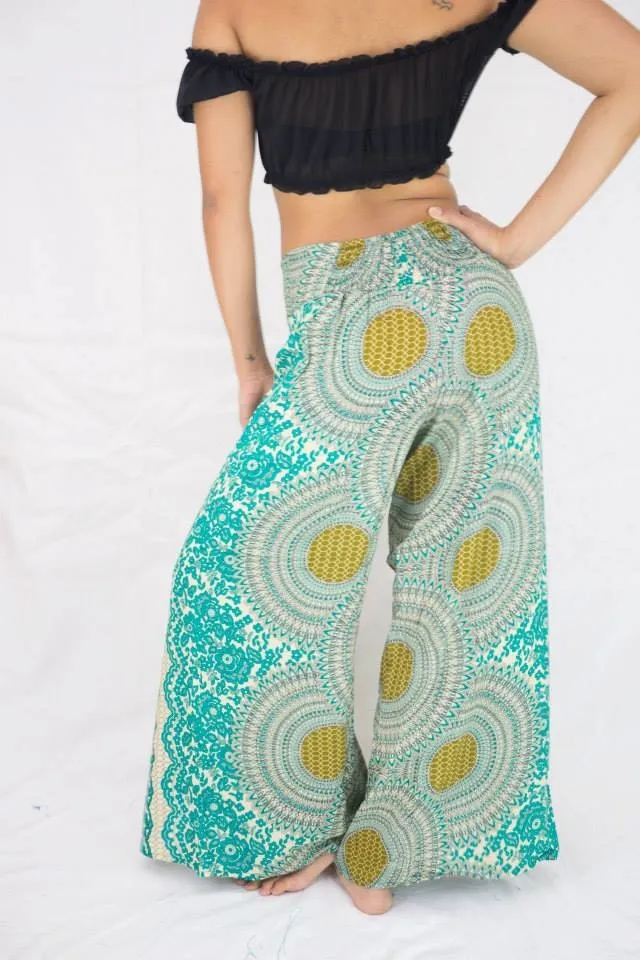 WRAP AROUND PANTS Women Yoga Pants Hippie Pants Women Bohemian Trousers Rayon Boho Pants Women Pattern Pants
