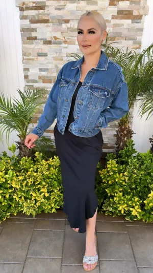 WV1275J-M OVERSIZED DEMIN JACKET