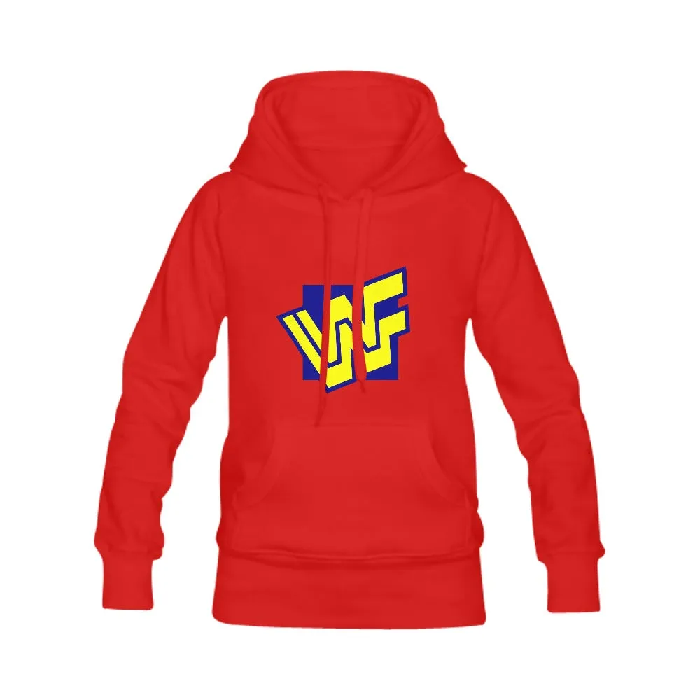WWF World Wrestling Federation Logo 1994-1997 Women's Classic Hoodies Multi-color