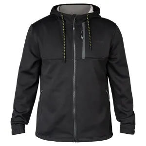 Xcel - Men's Drylock Hooded Water Repellent Bonded Fleece -Black