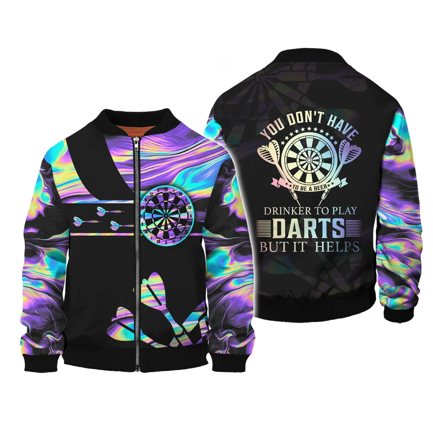 You Don't Have To Be A Beer, Drinker To Play Darts But It Helps 3D Printed Shirts