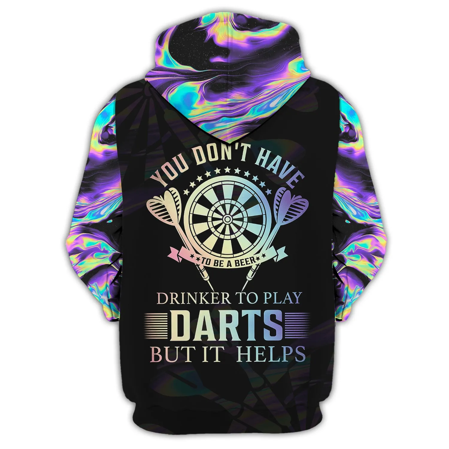 You Don't Have To Be A Beer, Drinker To Play Darts But It Helps 3D Printed Shirts