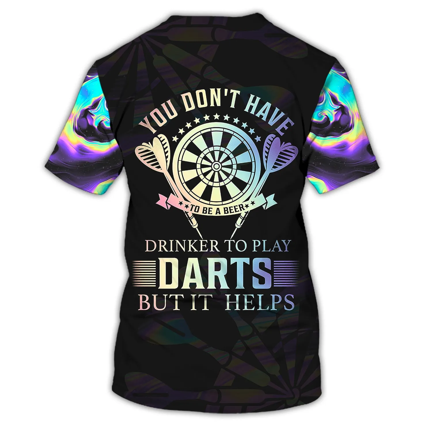 You Don't Have To Be A Beer, Drinker To Play Darts But It Helps 3D Printed Shirts
