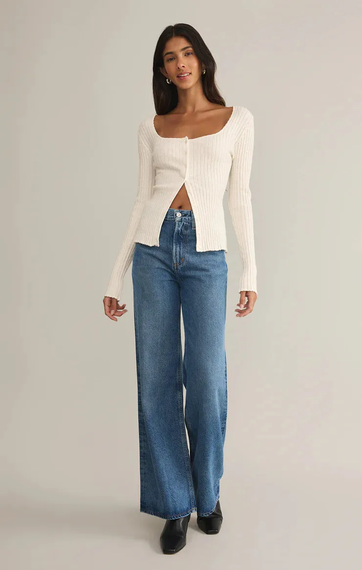 Z Supply Emelie Button Up Sweater