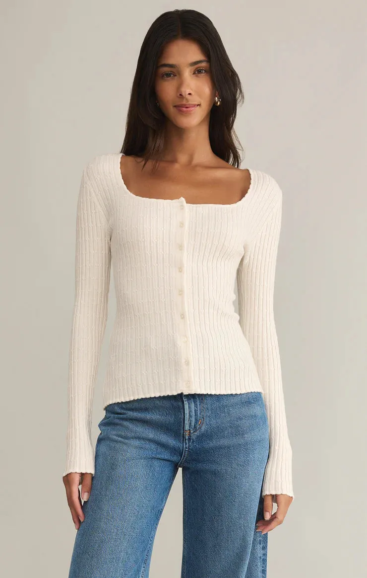 Z Supply Emelie Button Up Sweater