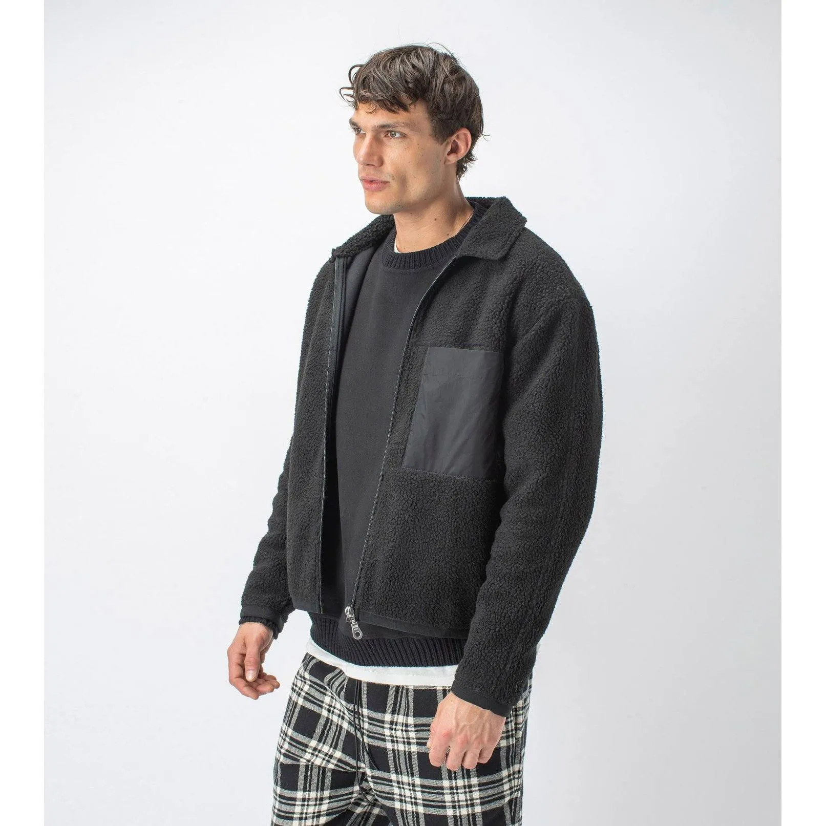 Zanerobe Sherpa Liner Jacket Black Men 408-CON