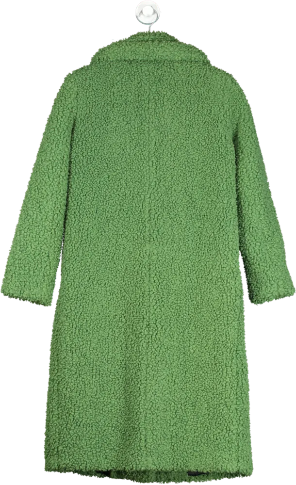 Zara Green Textured Coat UK S