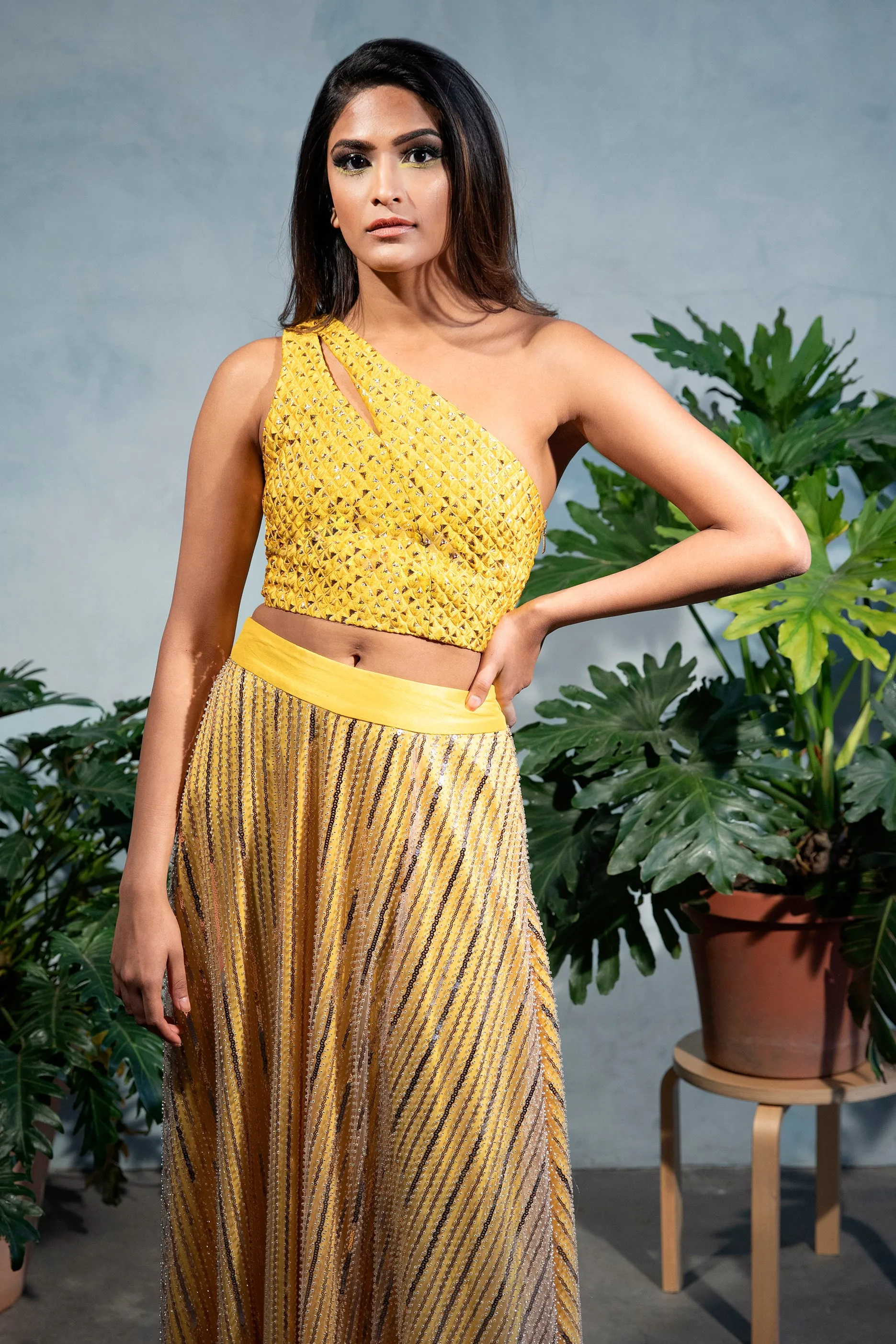 ZARI Diamond Jacquard Top