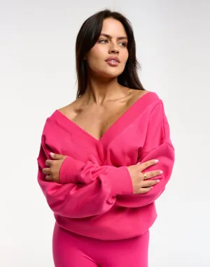 ZenLayer Pullover - Bright Pink