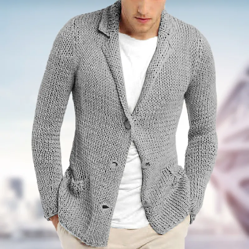 Zephyrus - Men's Retro Casual Lapel Pocket Cardigan