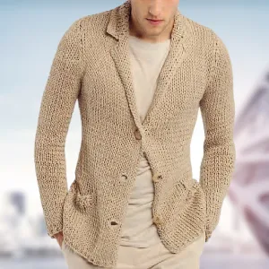 Zephyrus - Men's Retro Casual Lapel Pocket Cardigan